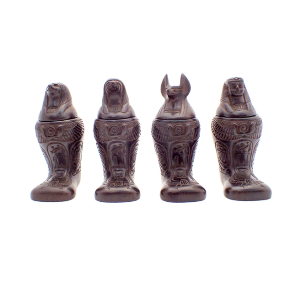 Set of 4 Canopic Jars 4"