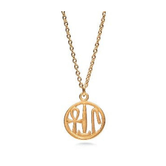 Health, Life and Happiness Gold Pendant