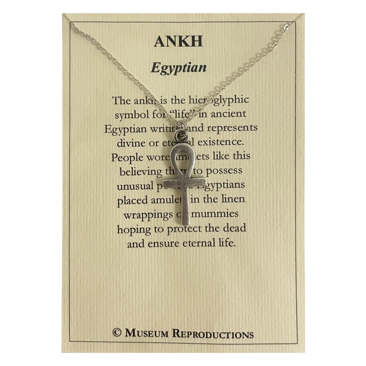 Silver Finish Ankh Pendant