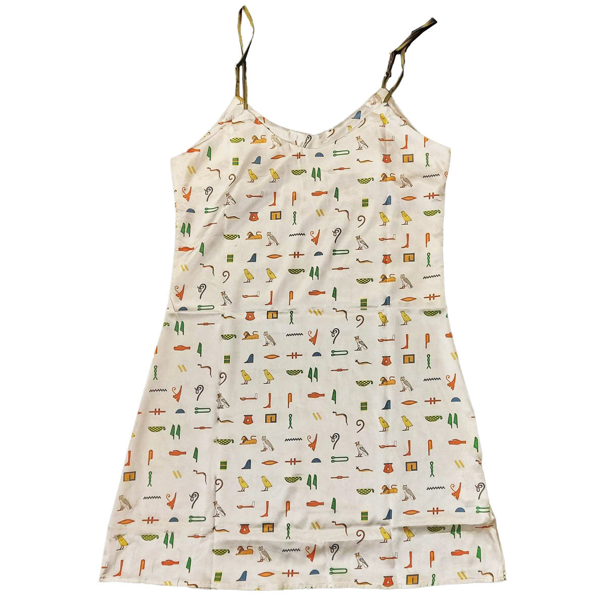 Hieroglyphics Sublimated Ladies Nightgown (white)